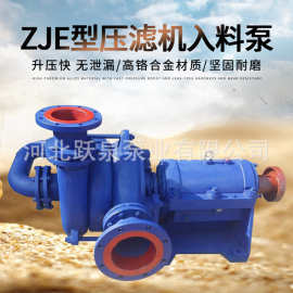 现货供应 压滤机专用入料泵 跃泉65ZJE-II双叶轮泥浆泵高铬渣浆泵