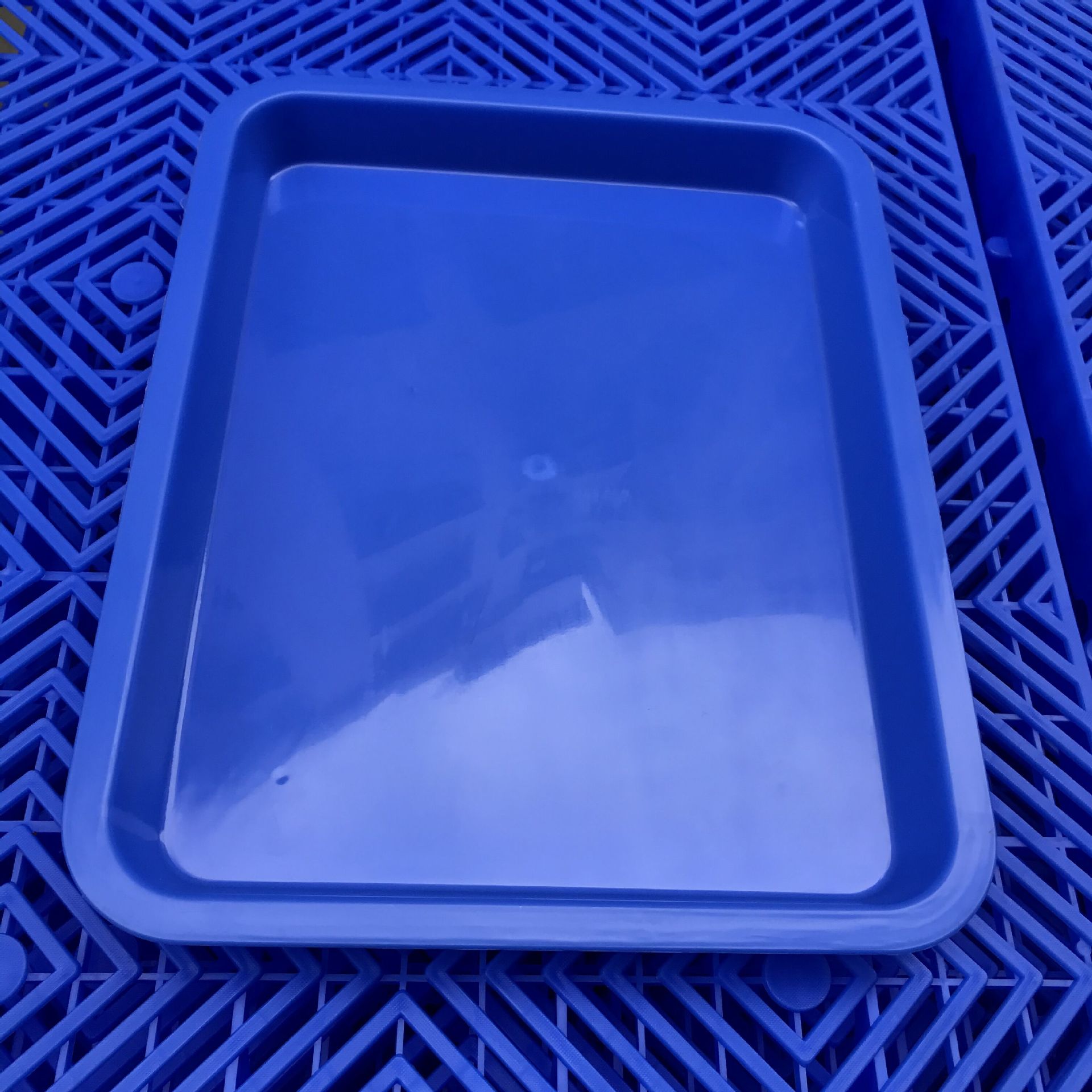 塑料方盘 加厚pp塑料浅盘 长方形周转方盘 仓库货架方盘 可丝印