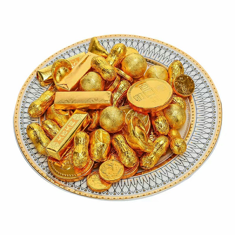 Meav chocolate Product 5 Gold coin peanut Yuanbao Wedding celebration marry full moon 2500g wholesale