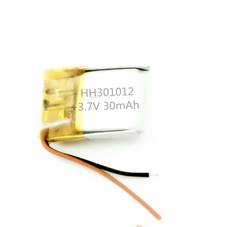 聚合物锂电池，蓝牙电池，TWS耳机电池 小聚合物电池301012 30mAh