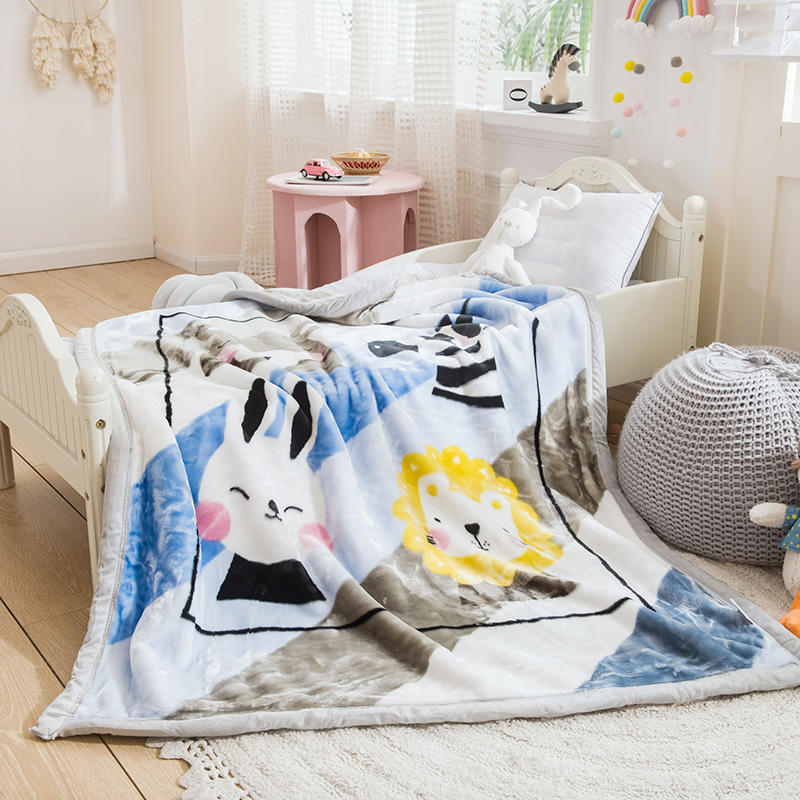 秋冬兒童毛毯雙層加厚寶寶蓋毯幼兒園午睡小毯子冬季珊瑚絨被子