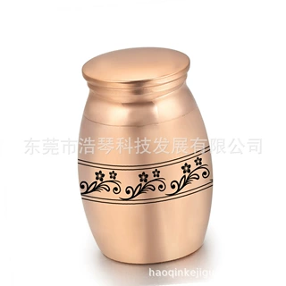 wish热卖爆款16x25mm火葬骨灰盒纪念品 亲人 宠物骨灰罐骨灰坛子