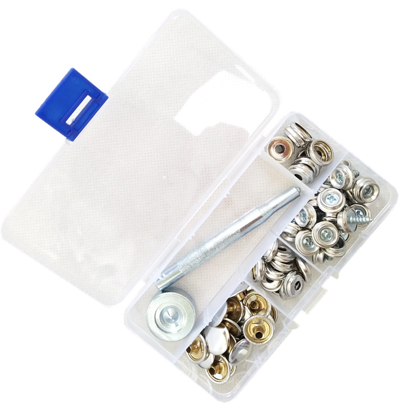 螺丝扣盒装螺丝大白扣带工具 用于帐篷沙发等配件
