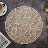 Nordic dining cushion ginkgo leaf creative PVC decorative cushion hollow west meal cushion INS wind insulation pad house table cushion