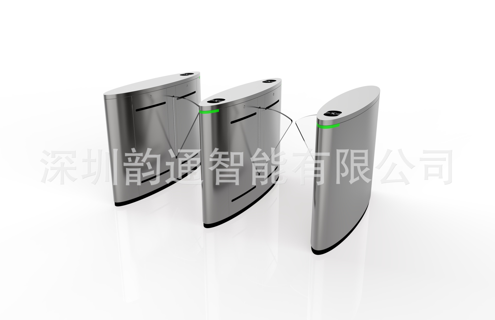 人脸刷卡门禁翼闸 人行通道 自动感应通道闸门 工地考勤系统 翼闸|ms