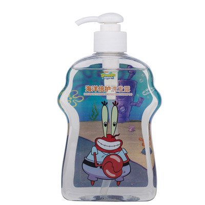 海绵宝宝海洋倍护洗发露蟹老板婴儿儿童洗发水温和配方不刺激|ru