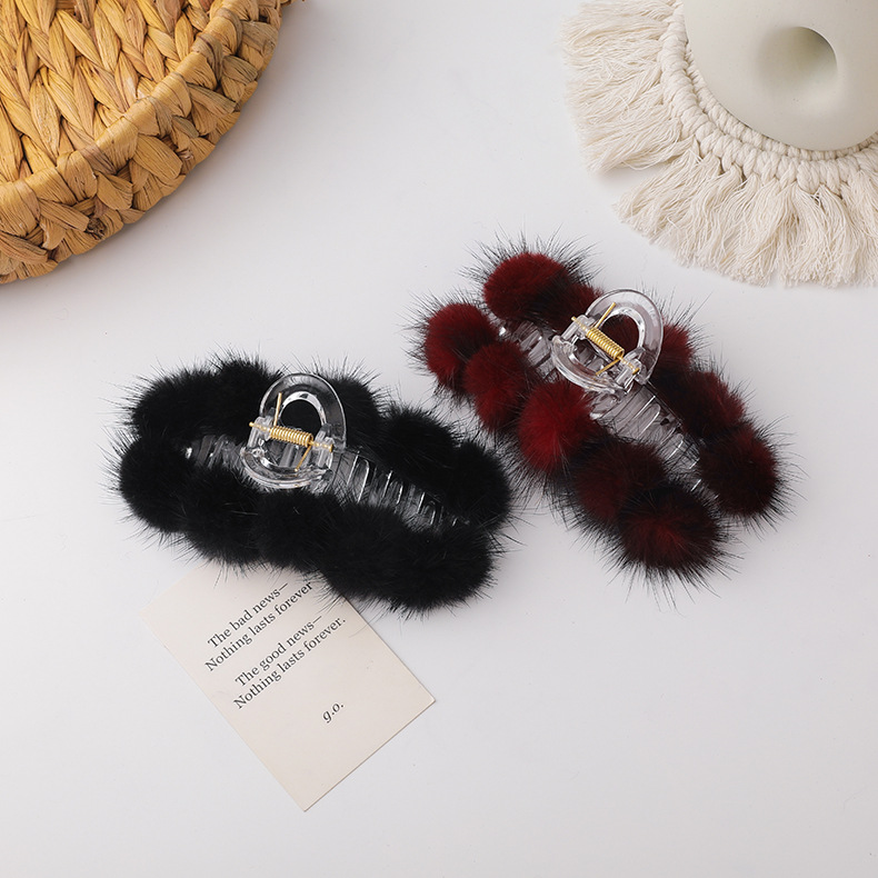 Mink Hair Catch Clip display picture 5