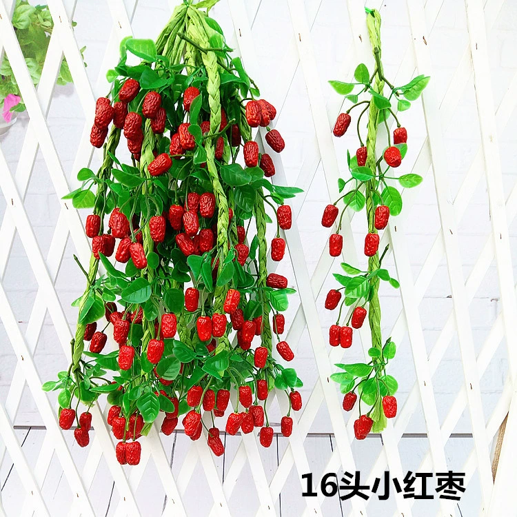 Vegetable model pendant fruit and vegetable window fake vegetable corn chili pepper, garlic decoration farmhouse fake fake