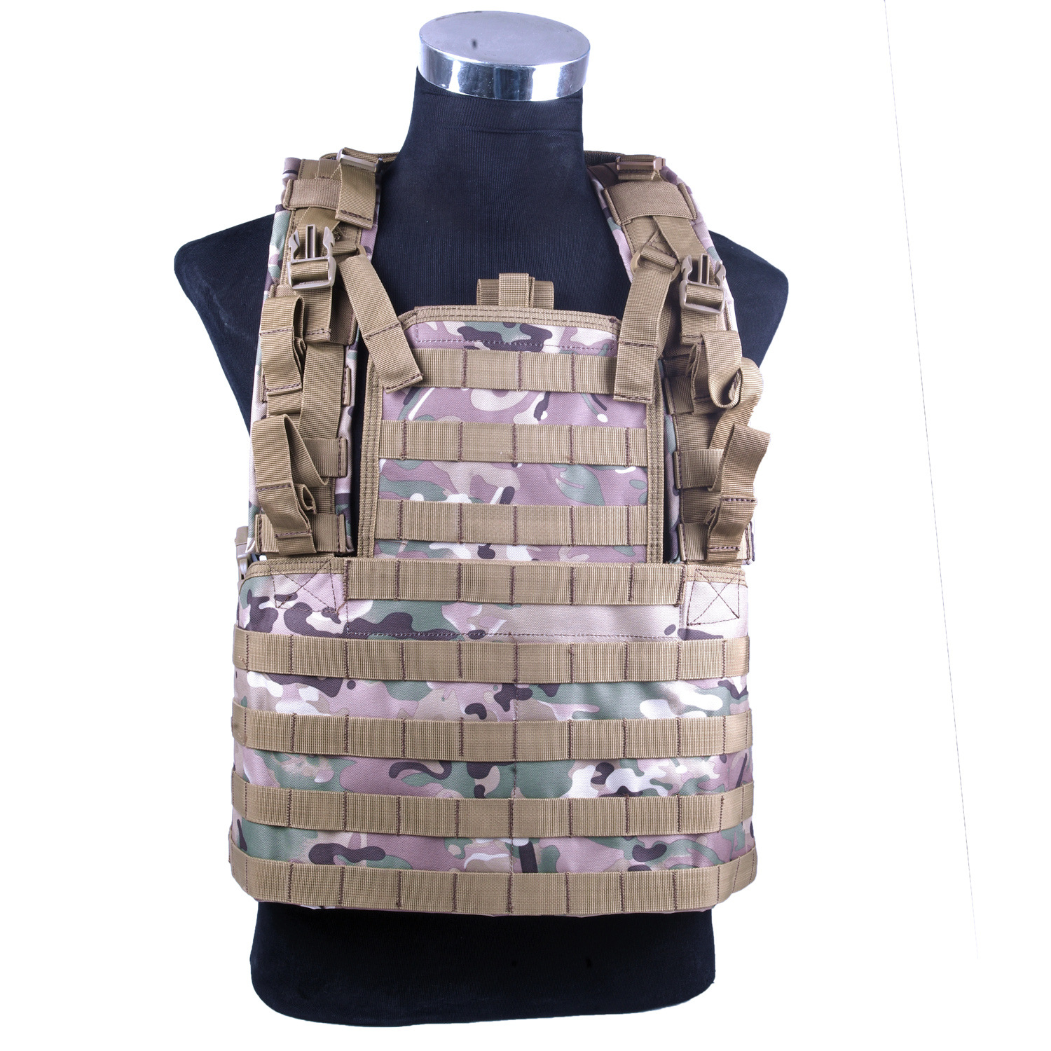 Chaleco táctico RRV MOLLE simple tático colgante de pecho chaleco de nylon equipo CS