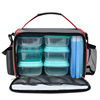 Handheld waterproof capacious thermos with zipper, universal picnic bag