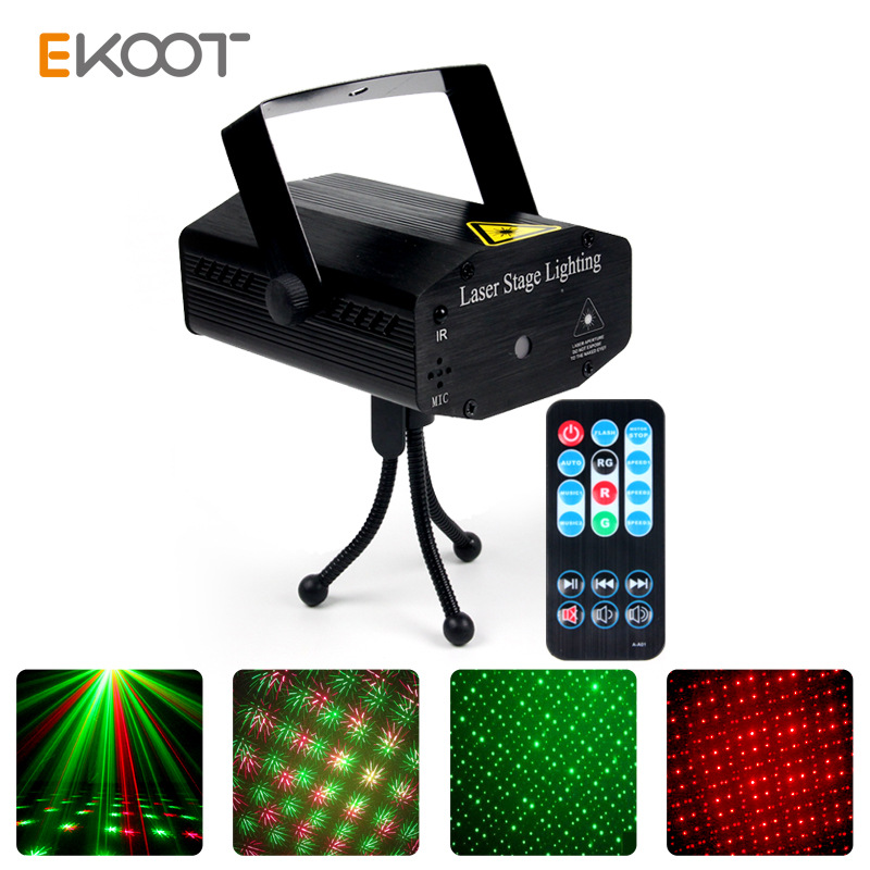 遥控满天星舞台激光灯 红绿 声控彩灯 图案节日灯 KTV酒吧灯光|ms