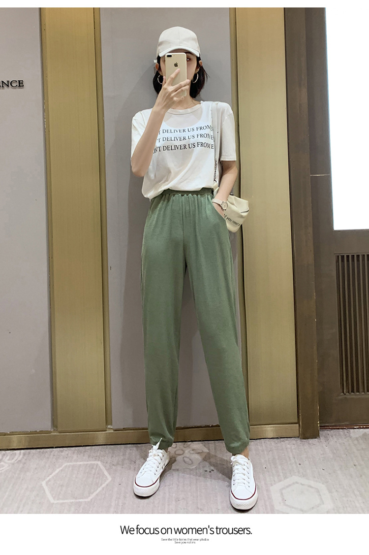 Pantalon léger femme en coton - Ref 3430172 Image 33