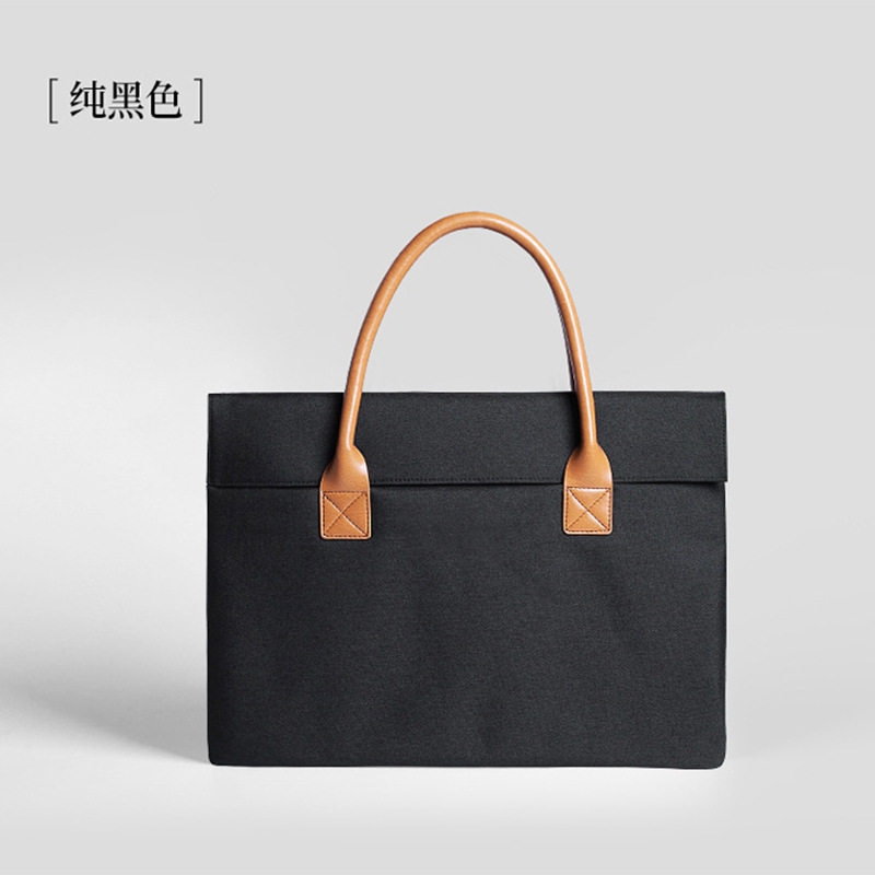 Men's and women's notebook tablet simple business computer bag multifunctional handbag briefcase commercial gift bag