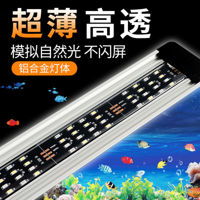 LED魚缸燈潛水燈水族燈水草燈 燈架夾燈支架燈龍魚燈 魚苗觀賞魚