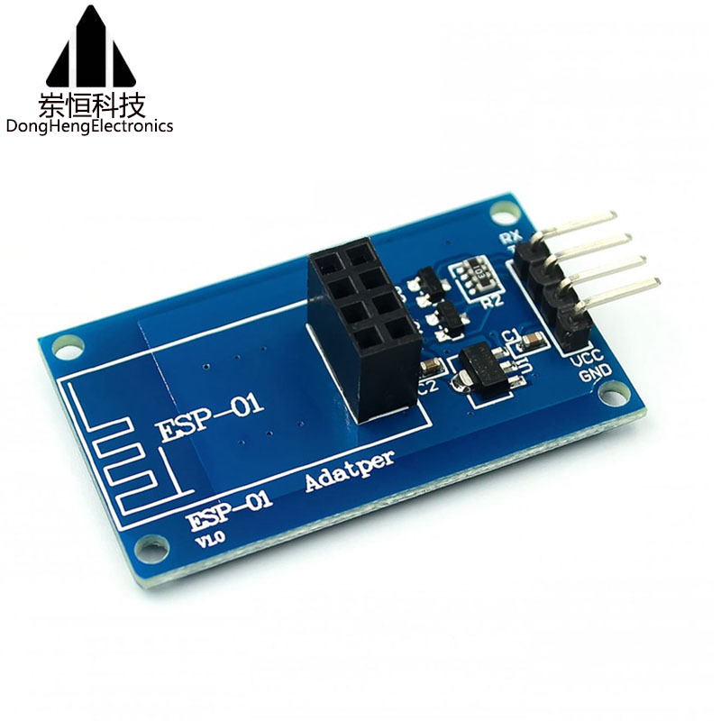 ESP8266 ESP-01 WIFI无线收发适配器模块 串口远距离透传模块蓝板