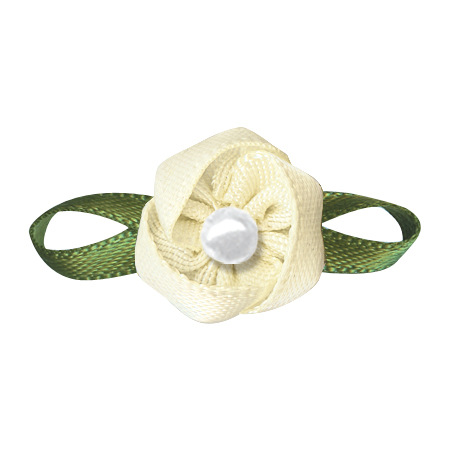 Yao Ming cinta hecha a mano flor hoja de ocho caracteres Cinta pequeña flor ropa textil accesorios Artesanía decorativa pequeña flor