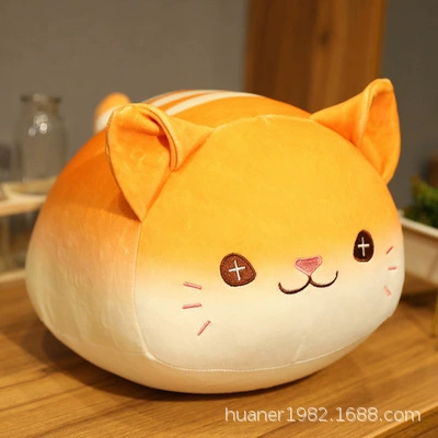 Плюшевая кукла, подушка для сна, игрушка, хлеб, кот