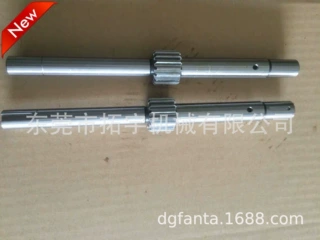 台湾立式炮塔铣床 零配件B166弹簧齿轮轴 高频 调质处理