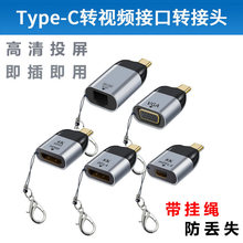 Type-C转HDMI/VGA/DP/RJ45转接头USBC手机笔记本投影仪视频转换器