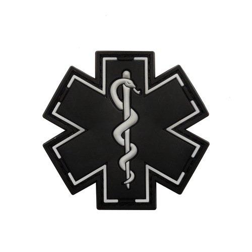 International Rescue Medical First Aid Red Cross Badge Rescue Snake Embroidery PVC Armband Velcro Morale Badge Badge