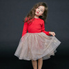 Autumn dress, cotton top, small princess costume, 2021 collection, long sleeve