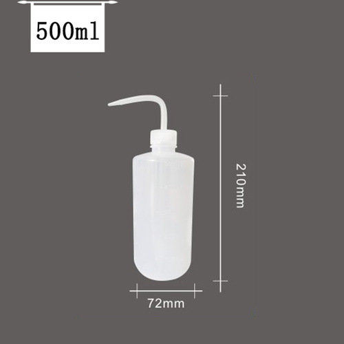 Plastic washing bottle, elbow washing bottle, washing bottle, blowing bottle, white head, red head, straight head washing bottle