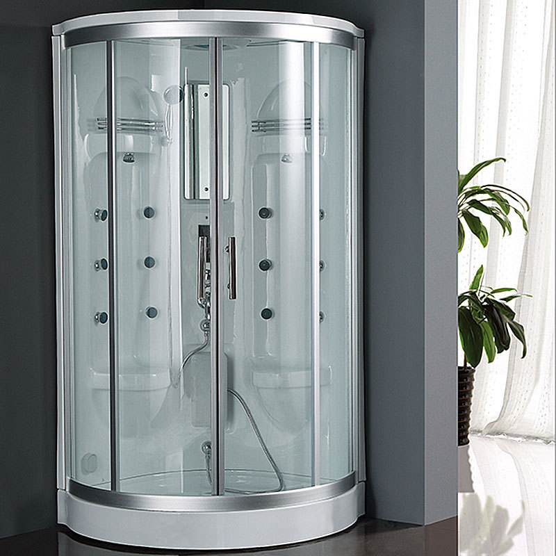 Baño de ducha integrado Baño de sauna de vapor húmedo 1080 asiento doble ducha integrado cuarto de separación húmeda y seca separación Baño