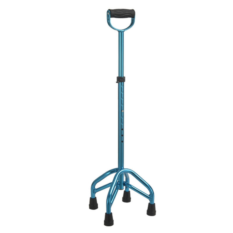 Wei Yikang Aluminum Alloy Four-legged Crutches Telescopic Crutches Elderly Crutches Stroke Hemiplegia Walker Anti-fall Crutches