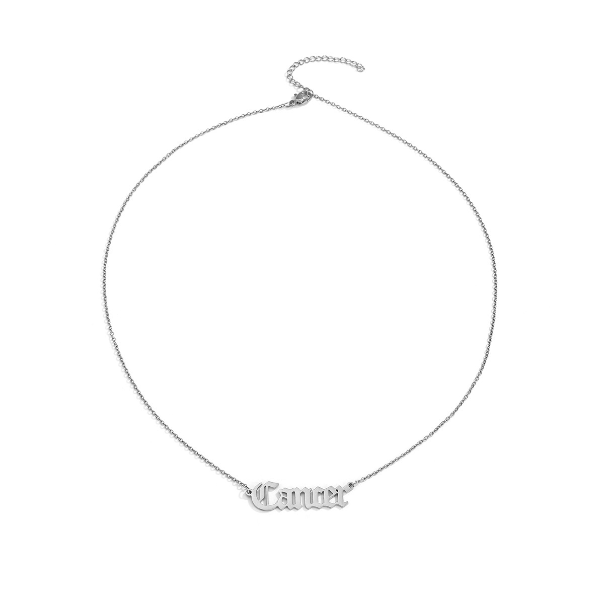 Europe Et En Amérique Croix Frontière Ornement Créative Personnalité À La Mode Femmes Douze Constellations Collier De Mode Simple Clavicule Collier En Acier Inoxydable display picture 29