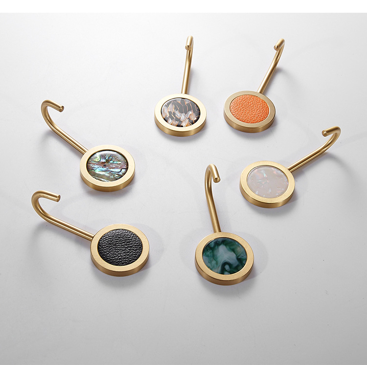 北欧轻奢挂衣钩单个免打孔衣服毛巾挂钩壁挂墙壁玄关创意毛巾单钩undefined