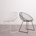 铁艺椅子北欧户外单人靠背扶手简约镂空桌椅餐椅金属酒店创意款