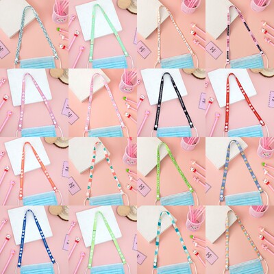 美歐新品 成人兒童口罩挂繩彩色 學生口罩繩耳帶可調節挂繩現貨