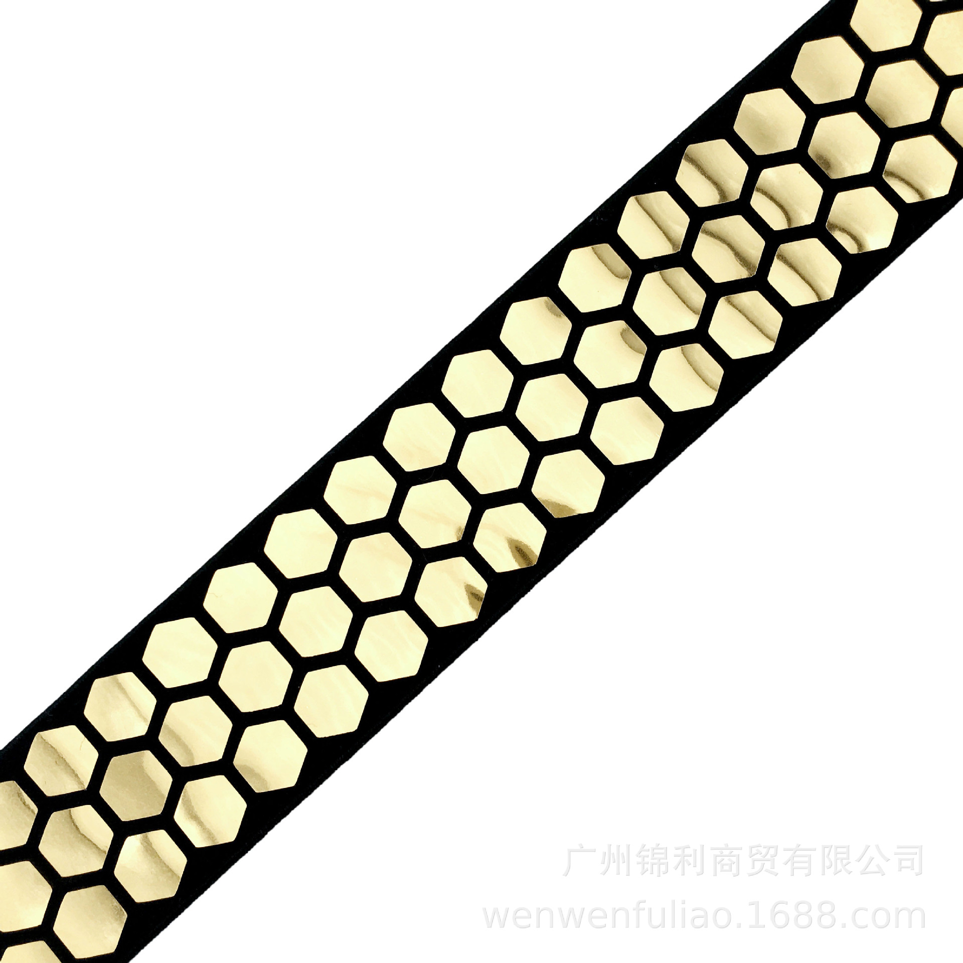 高弹橡筋金银色亮片横纹镭射片烫金丈根文胸带烫片松紧带织带腰带