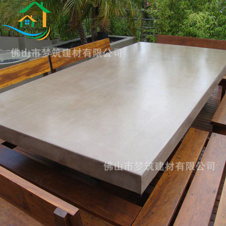 简约现代出口外贸清水混凝土桌面  GRC预制桌子水泥混泥土灰家具