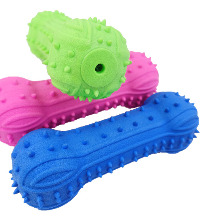 Suministro directo de fábrica TPR silbato barra de pegamento suave entrenamiento de sonido perro resistente a la mordedura molar interactivo perro de juguete para mascotas perro suministros