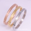 Bracelet stainless steel for St. Valentine's Day, European style, simple and elegant design, Birthday gift