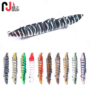 5 Pcs jointed swimbait Hard Swimbaits Fresh Water Bass Swimbait Tackle Gear