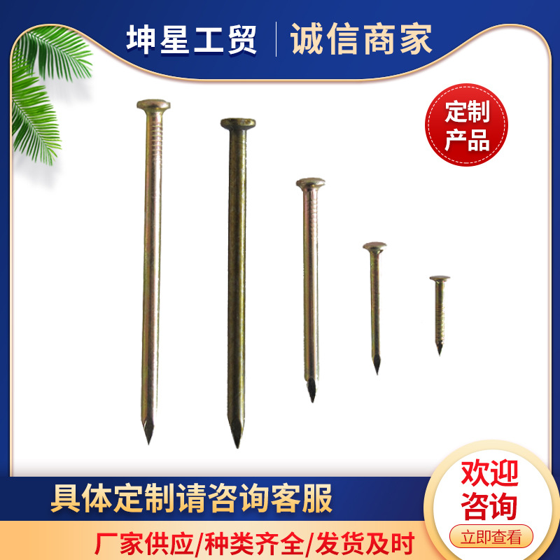 Production and sales of electro -galvanized steel nails decoration…