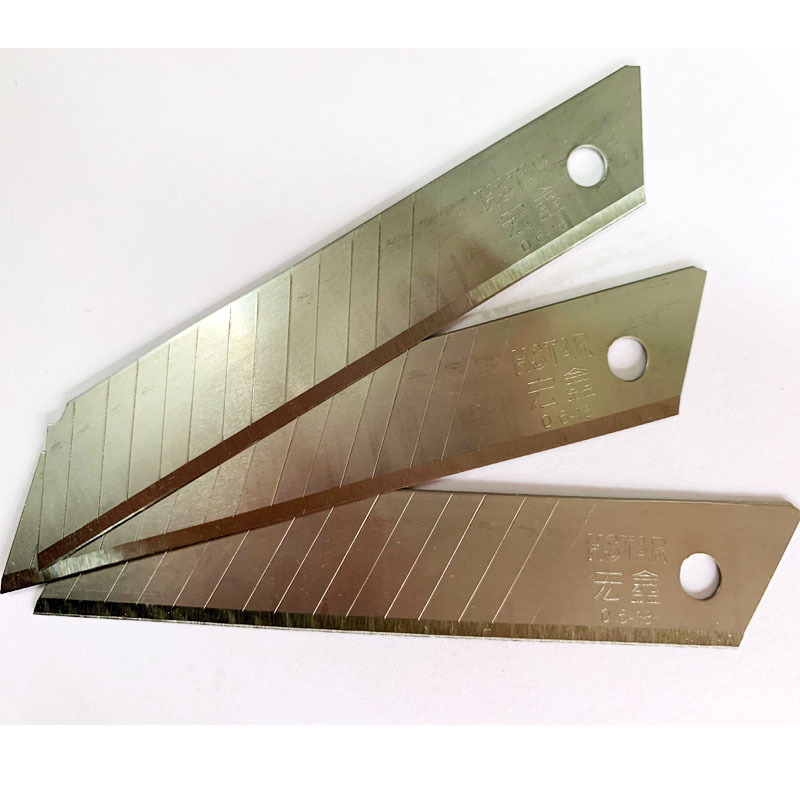 批发双刀刃宏鑫美工刀片 14节0.6厚大美工刀片 0.6*18*100mm介刀