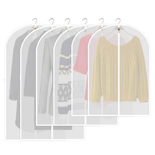 PEVA storage clothes dust cover clothes waterproof dust bag coat hanging bag suit cover clothes storage bag wholesale