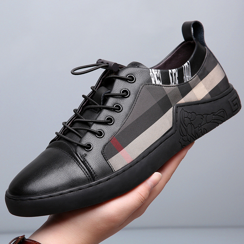 Men's shoes autumn 2020 new leather casu...