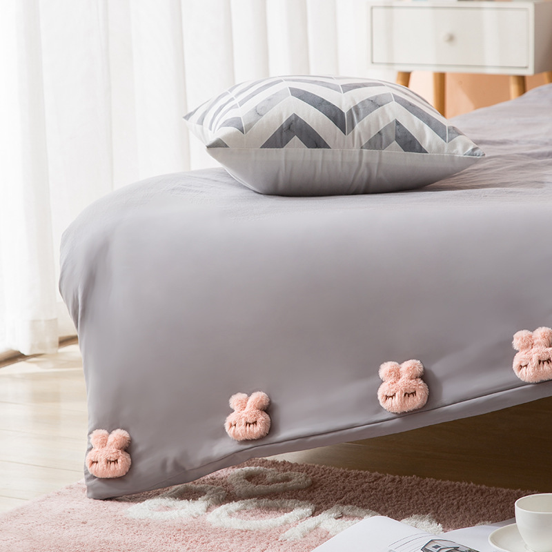 ウサギの布団の固定器は安全な純綿のぬいぐるみのアニメの布団の固定器を防ぎます。|undefined