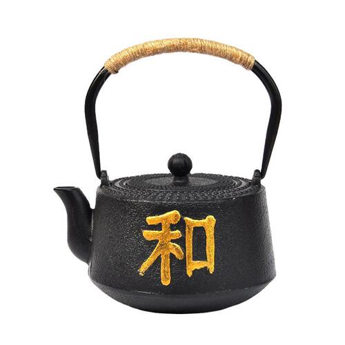 2020 New Cast Iron Teapot Imitating Japanese Nanbu Cast Iron Tea Pot Iron Water Kettle Household Wholesale