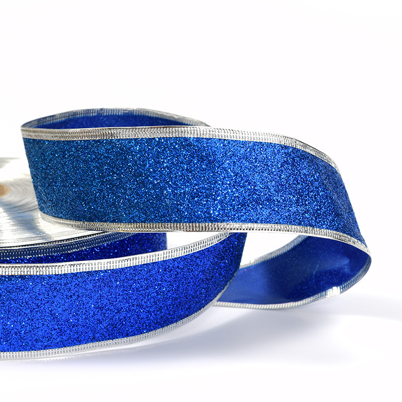 苗苗织带 圣诞节撒粉带 彩色葱粉织带蛋糕彩葱带 节日礼品包装辅料批发详情8