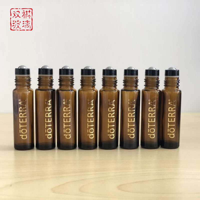 现货供应10ml 茶色烫金滚珠瓶 升级钢珠滚珠喷雾瓶香水走珠瓶
