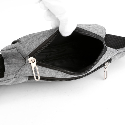 Multifunctional waist bag for men, canvas sports running wear, mobile phone belt bag for women, small work site, waterproof and wear-resistant