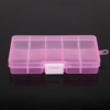 Detachable plastic storage system, earrings, beads, ring, small accessory, storage box, 10 cells