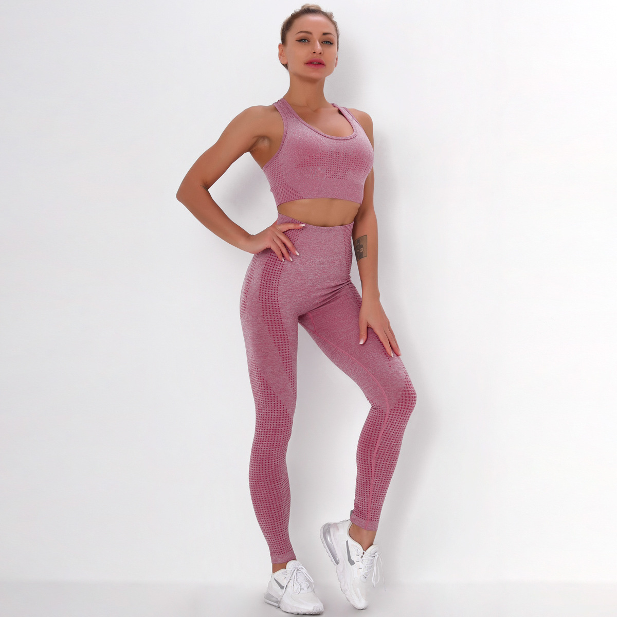 seamless knitted sports suit  NSNS10731