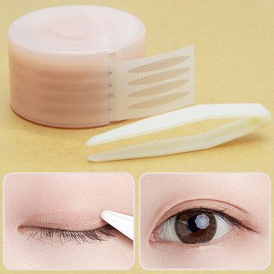 Explosive money wholesale double-fold eyelids invisible Lace Reel Net Shadai Fork No trace waterproof Stereotype Meimu Eye stickers