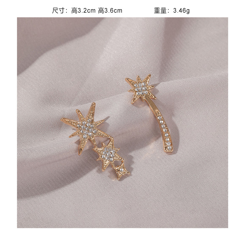 Summer Forest Sweet Flower Earrings Wild Crystal Earrings Earrings Hit Color Earrings Ear Hook Wholesale Nihaojewelry display picture 7